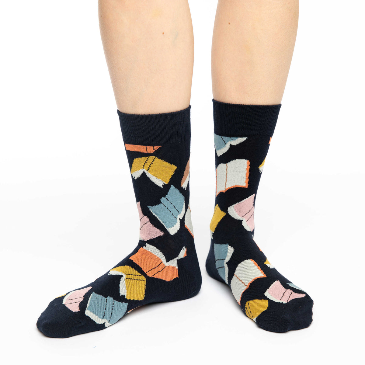 Good Luck Sock | Women's Crew | Flying Books