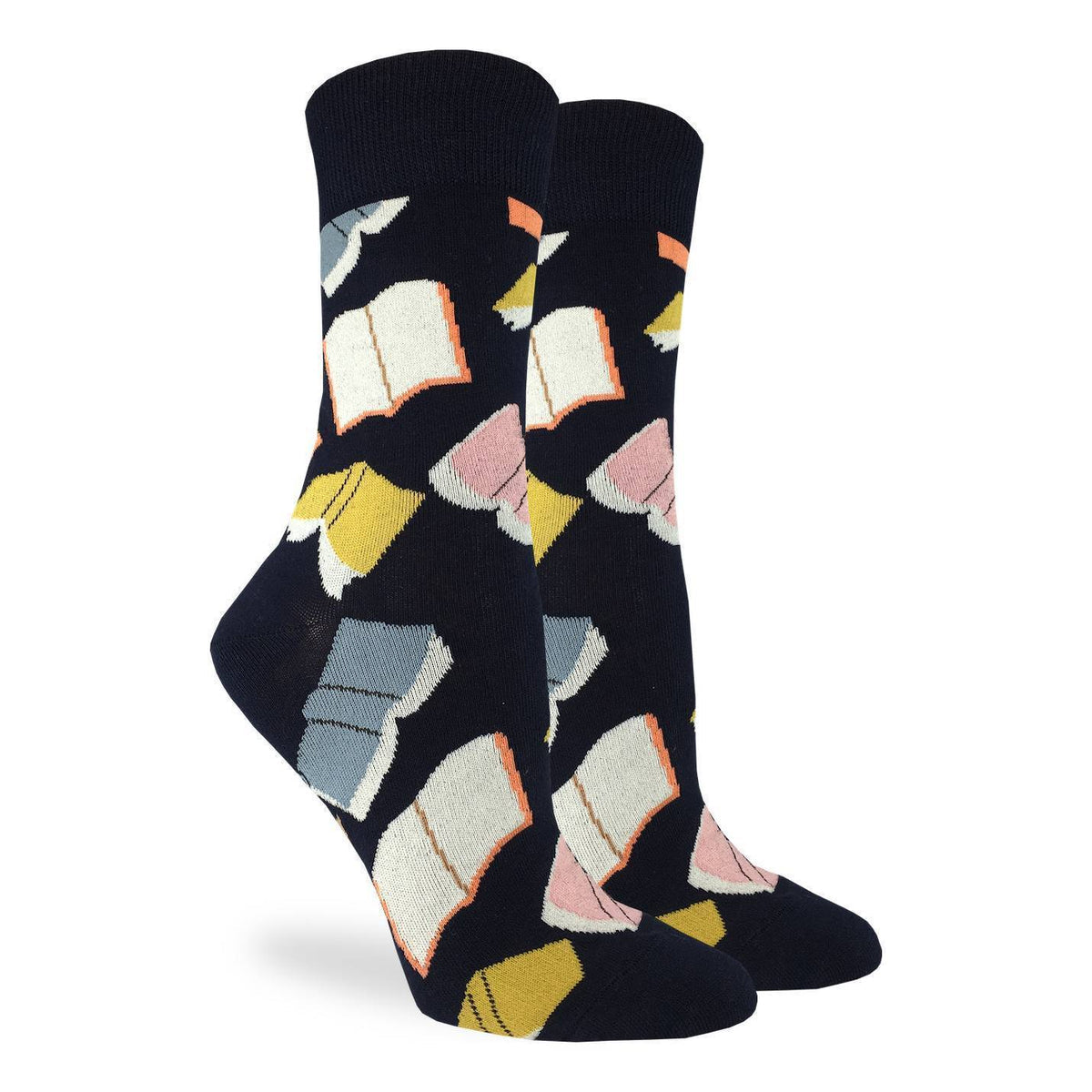 Good Luck Sock | Women's Crew | Flying Books