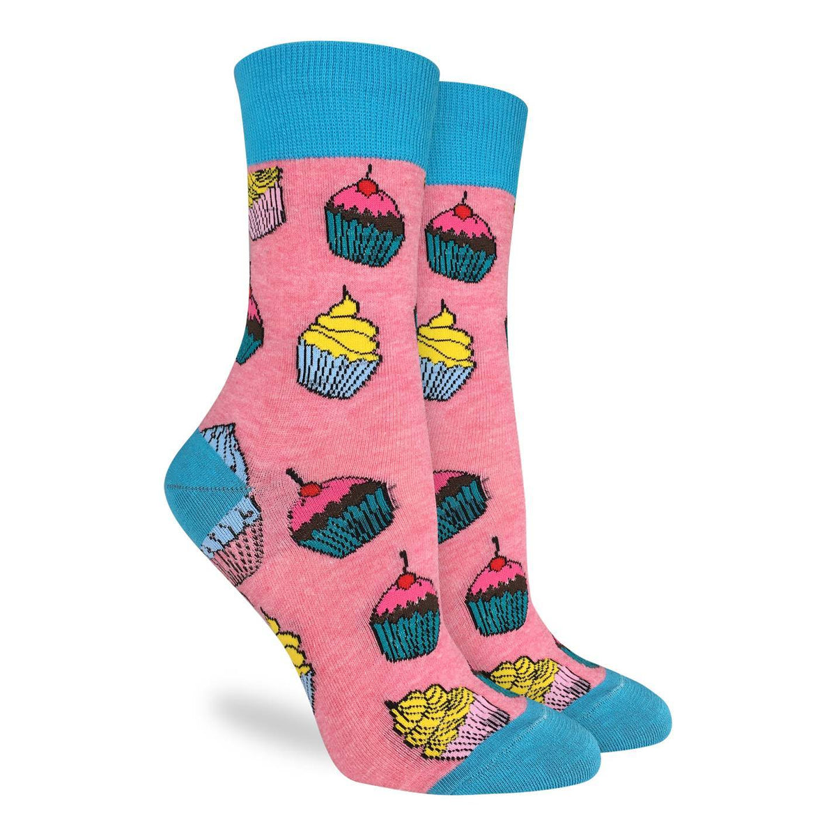 Good Luck Sock | Women's Crew | Cupcakes