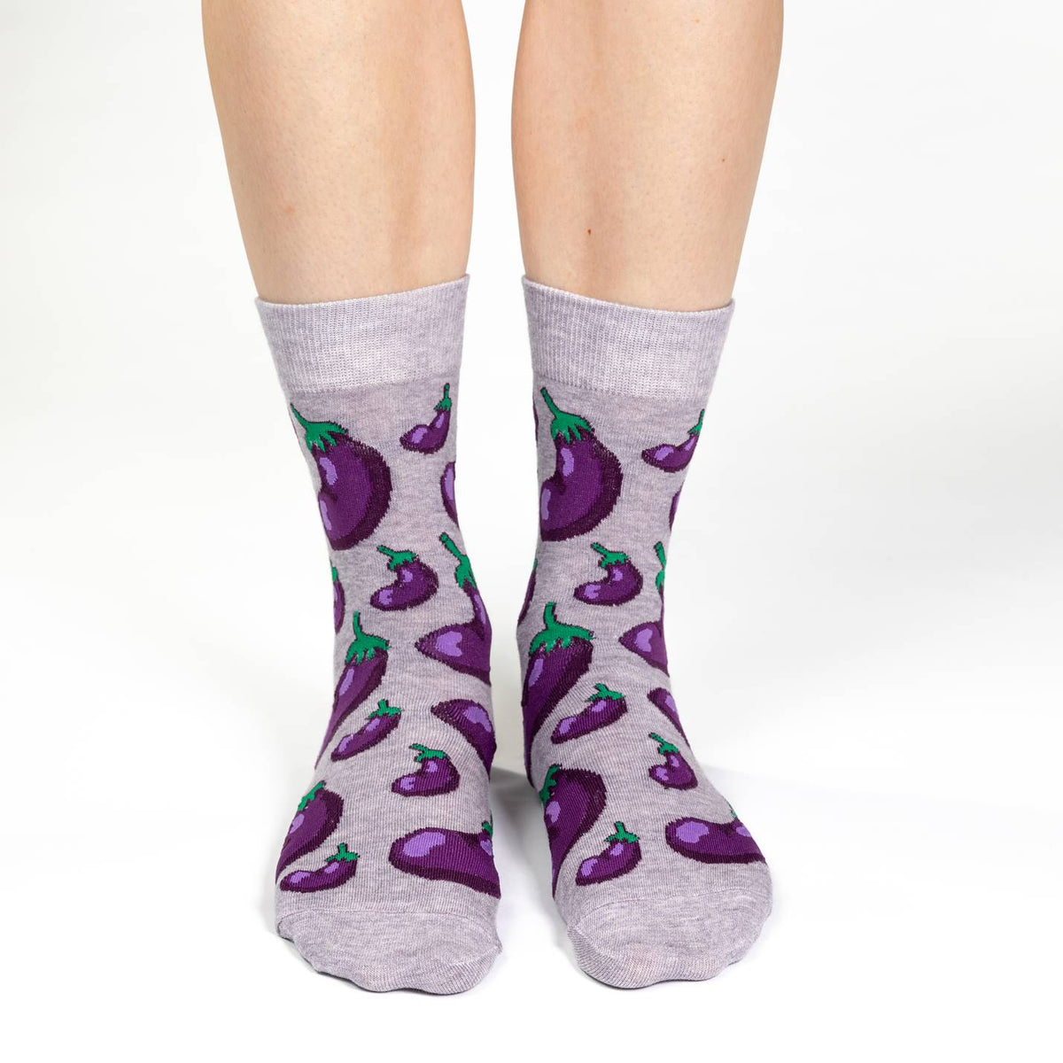 Good Luck Socks | Women's Crew | Eggplant