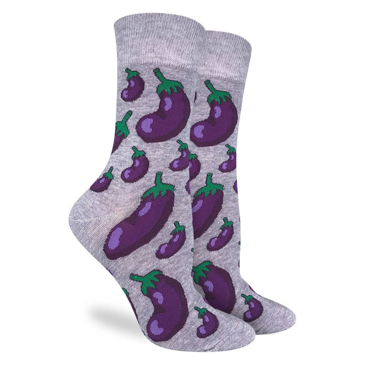 Good Luck Socks | Women's Crew | Eggplant