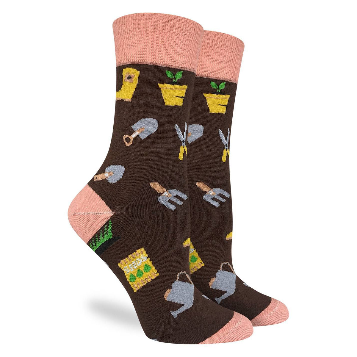 Good Luck Sock | Women's Crew | Gardening