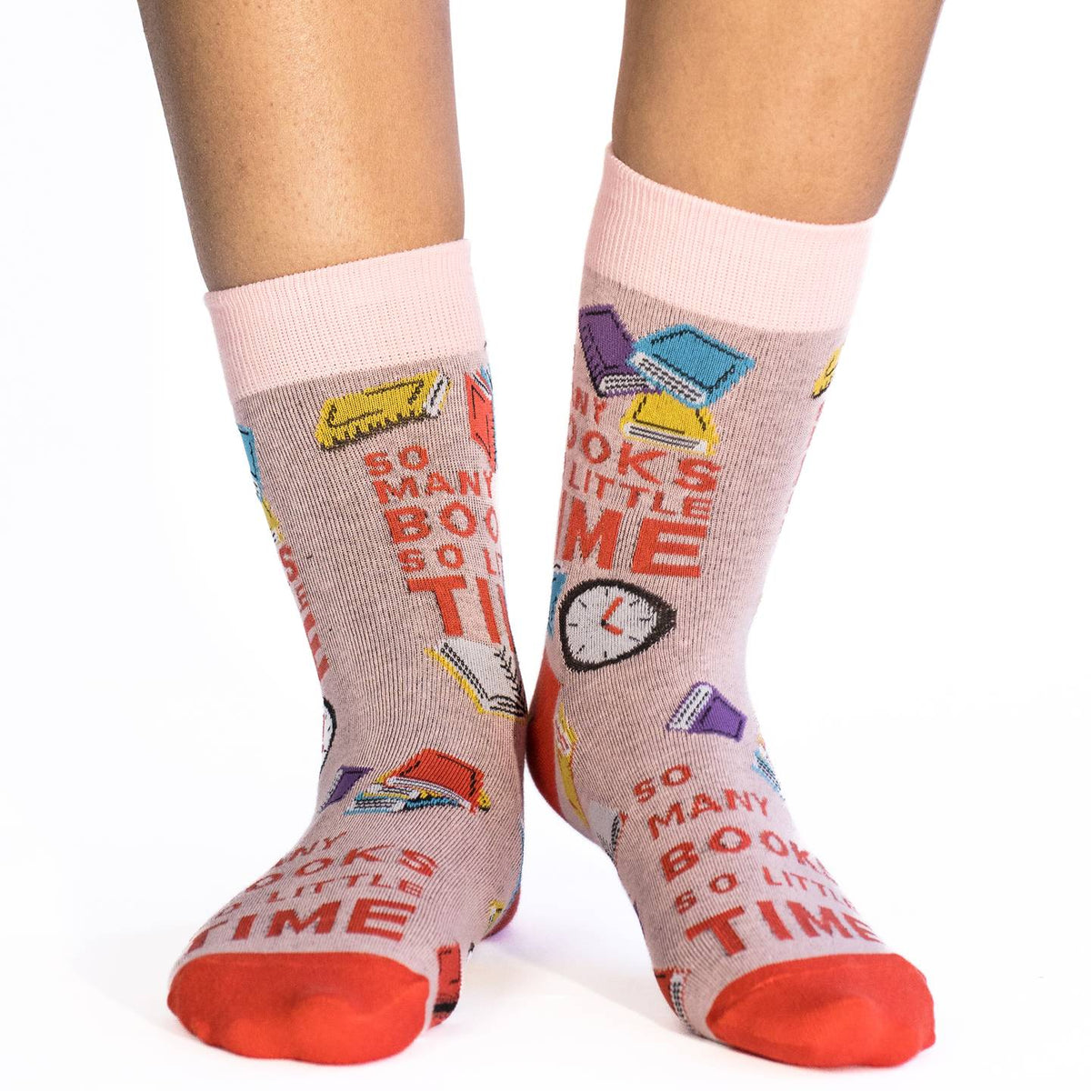Good Luck Sock | Women's Crew | So Many Books, So Little Time