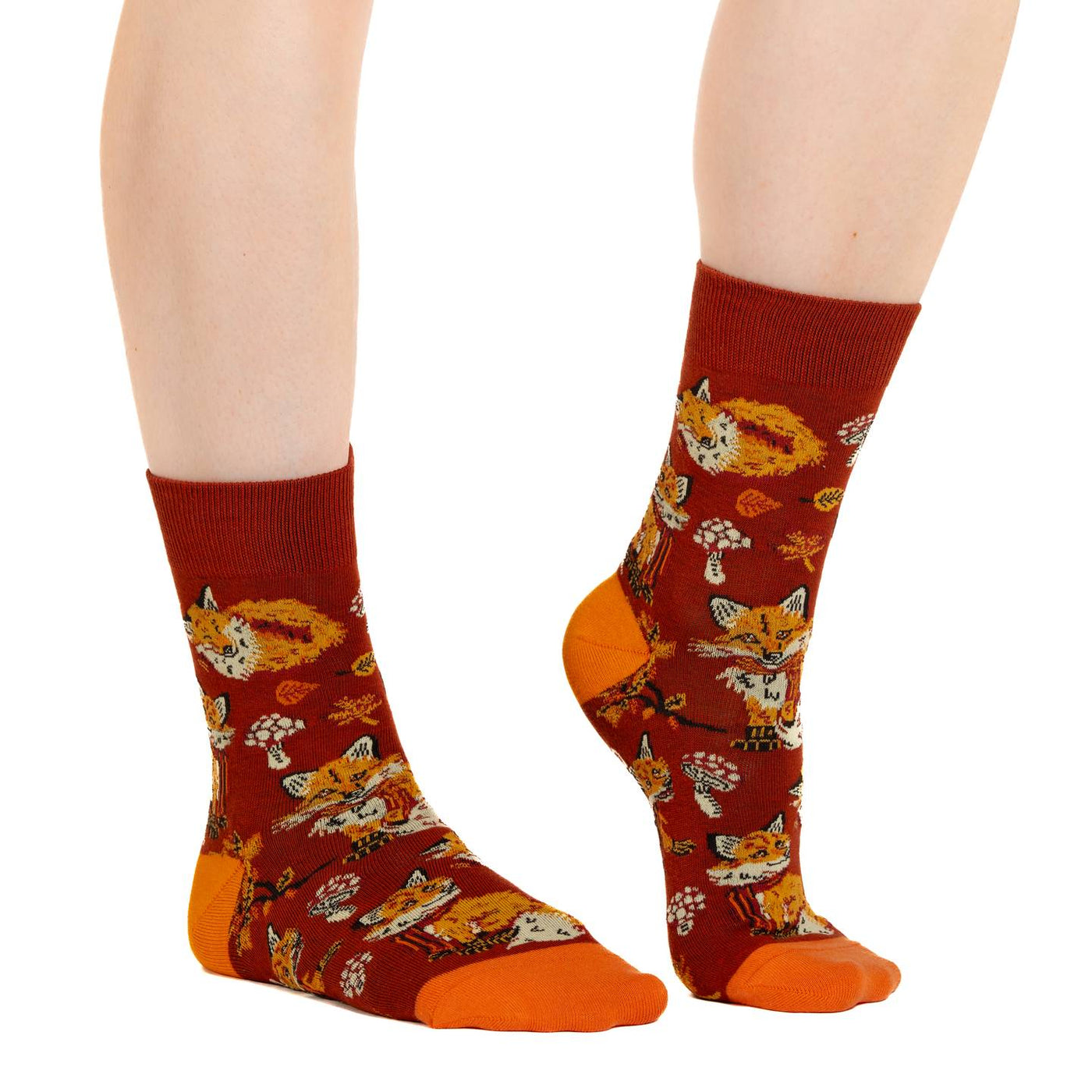 Good Luck Sock | Women's Crew | Fall Foxes