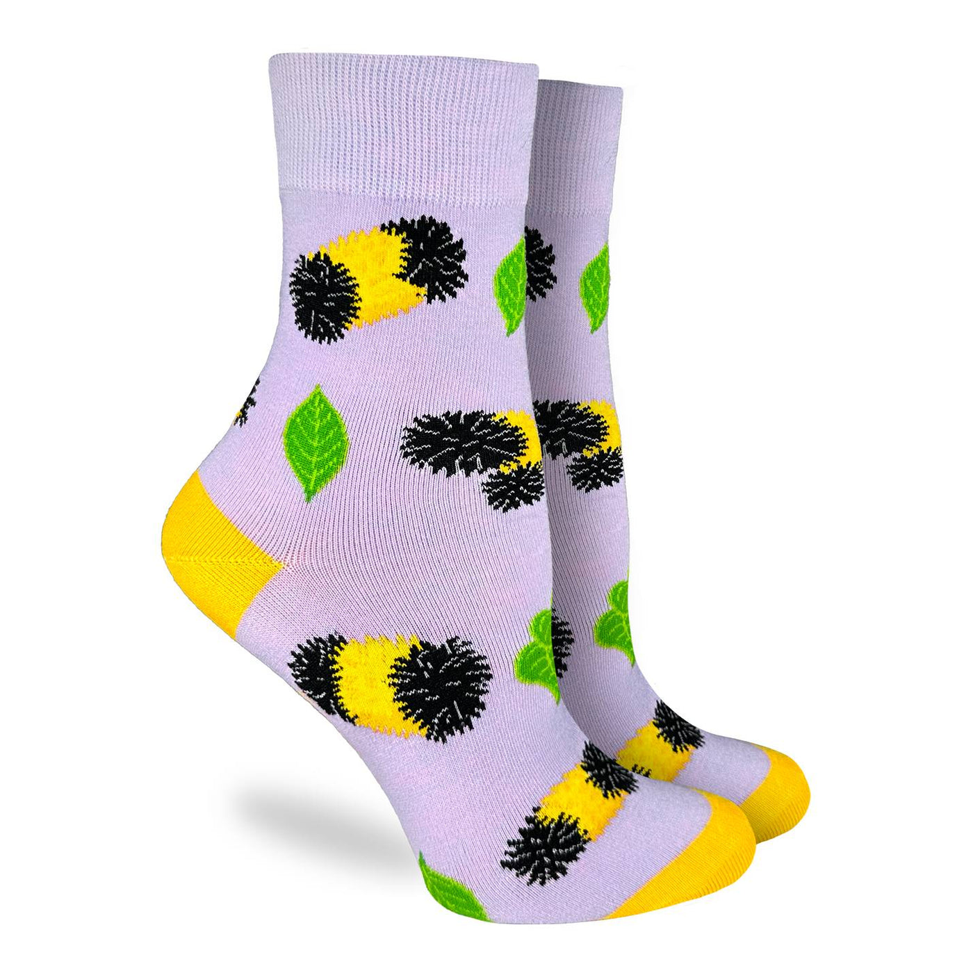 Good Luck Sock | Women's Crew | Fuzzy Caterpillars
