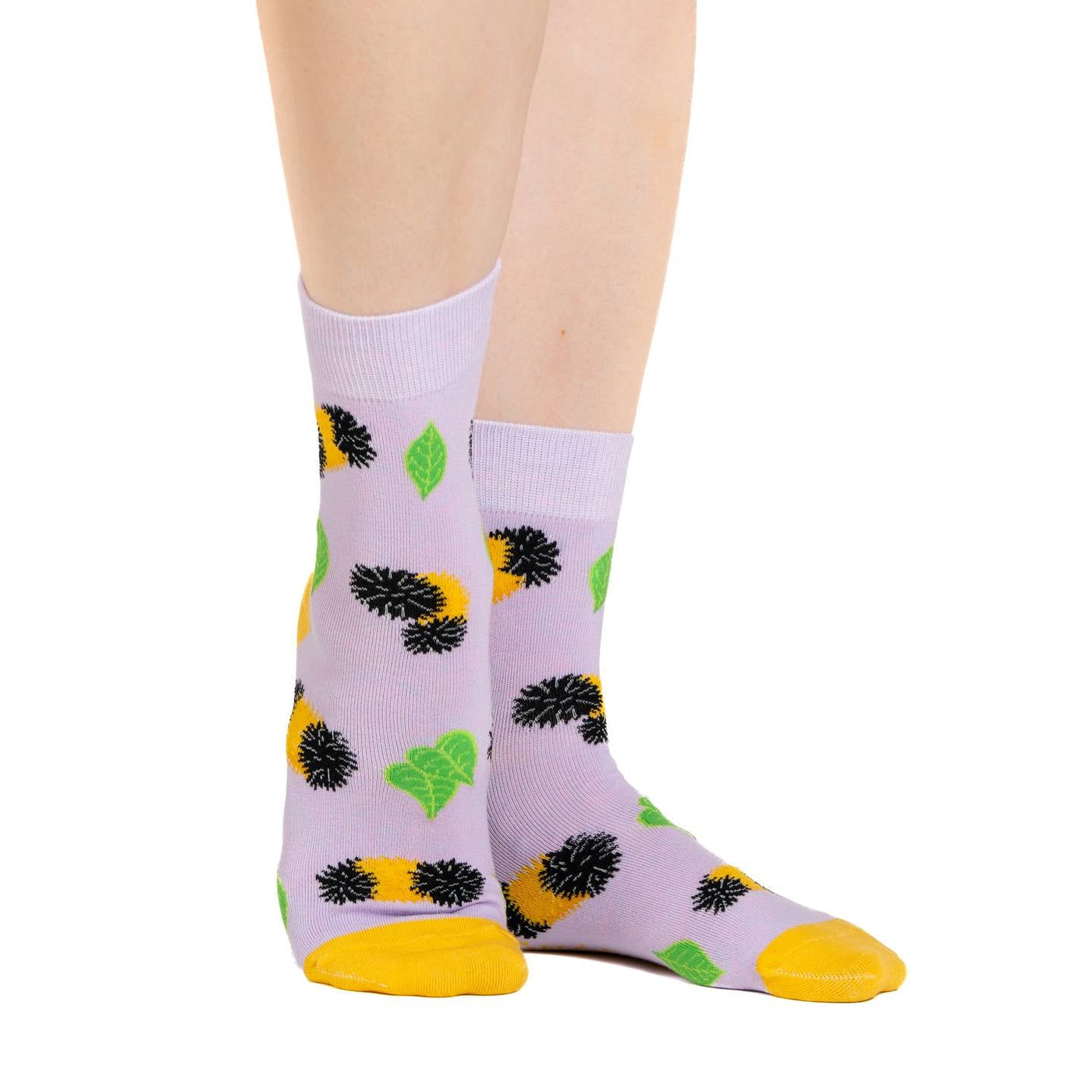 Good Luck Sock | Women's Crew | Fuzzy Caterpillars