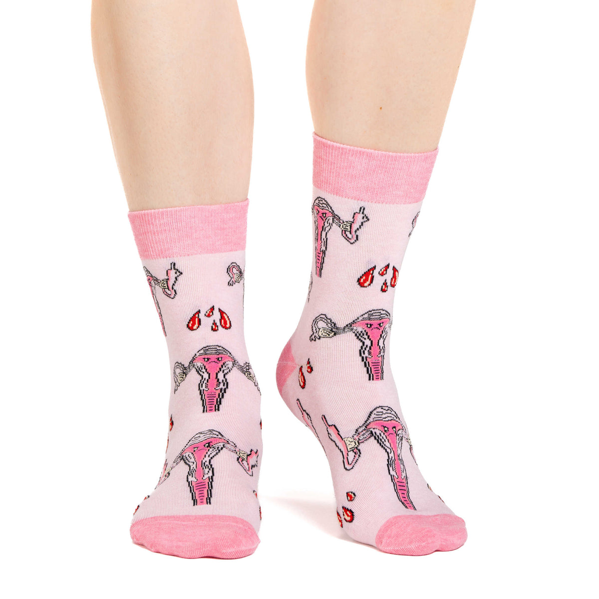 Good Luck Sock | Women's Crew | F@*% Off Uteruses