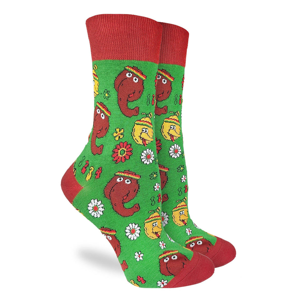 Good Luck Sock | Women's Crew | Sesame Street,Big Bird & Snuffleupagus
