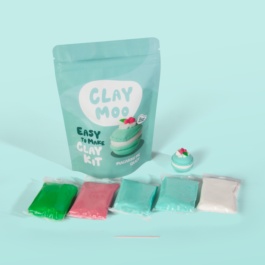 Claymoo | Macaron Me Crazy Air Dry Clay Kit