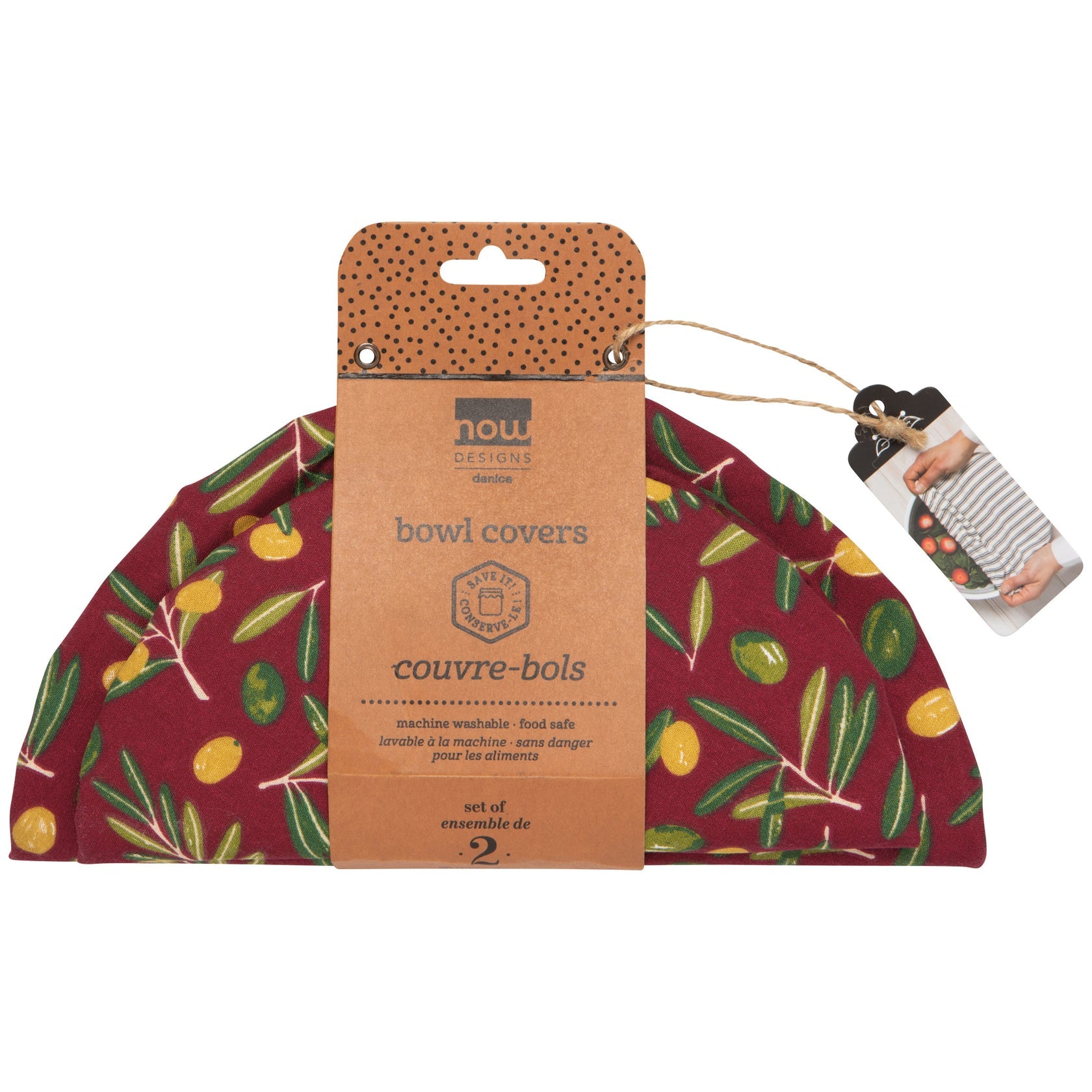 Bowl Covers: Set of Two - Olive Oil