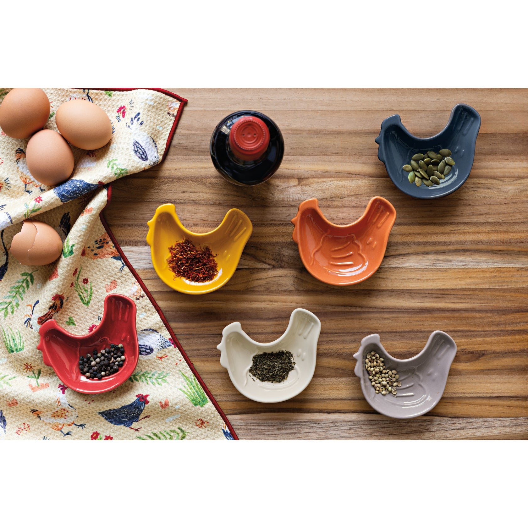 Now Designs | Chickens Pinch Bowls - Set of 6