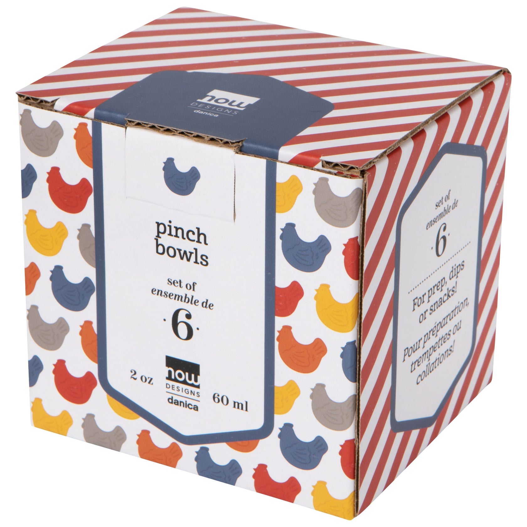 Now Designs | Chickens Pinch Bowls - Set of 6