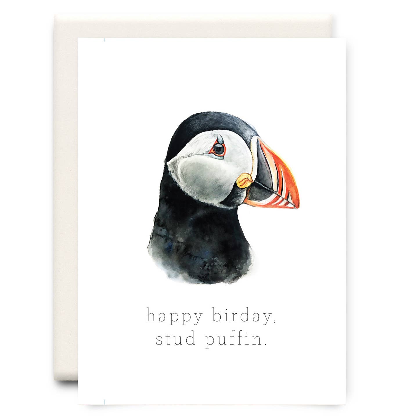 Inkwell Cards | Stud Puffin Birthday Card