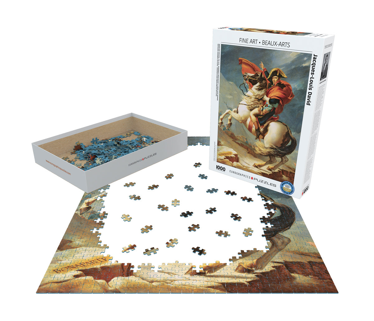 Eurographics | Napoleon Crossing the Alps 1000 piece puzzle