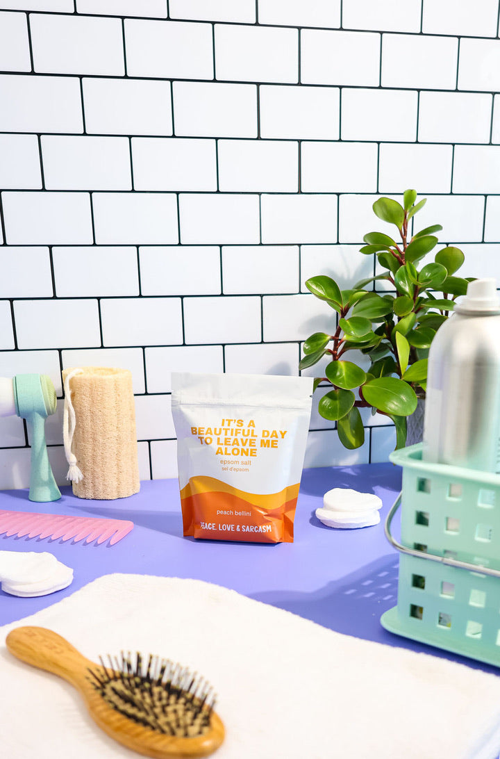 It's a Beautiful Day to Leave Me Alone | Peach Bellini Epsom Salt
