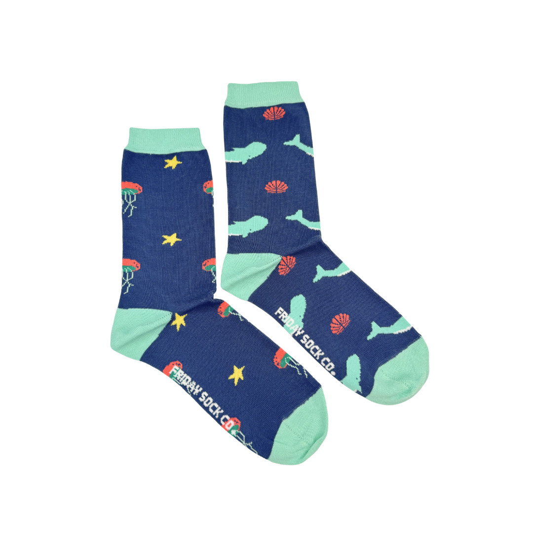 Friday Sock Co. | Women's Socks | Whale & Jellyfish
