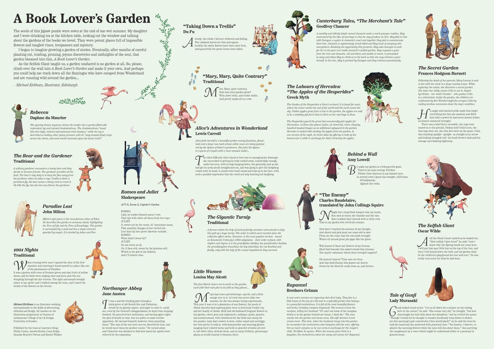 Laurence King | A Book Lover's Garden 1000 piece Puzzle
