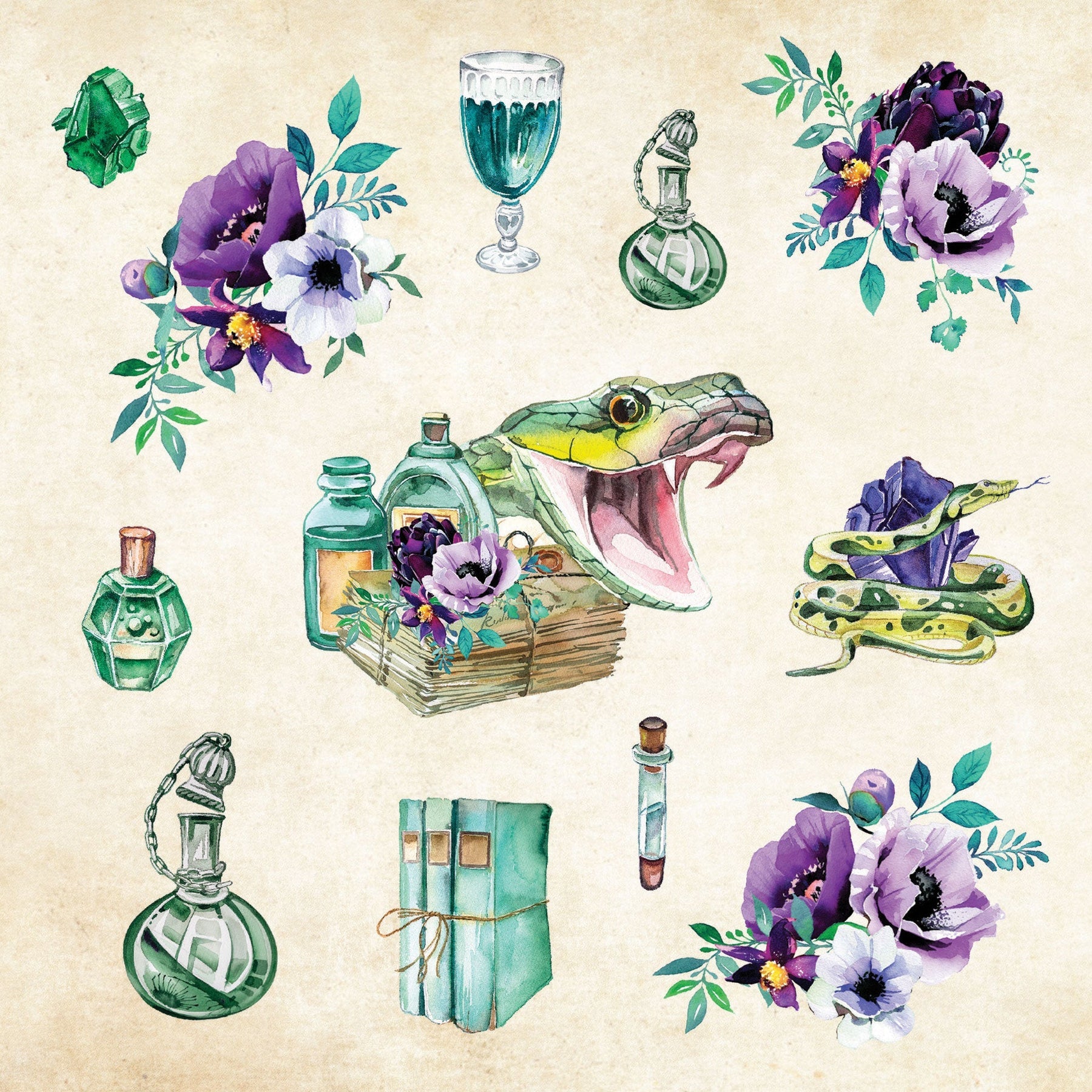 Peter Pauper Press | Mystical Ephemera Sticker Book