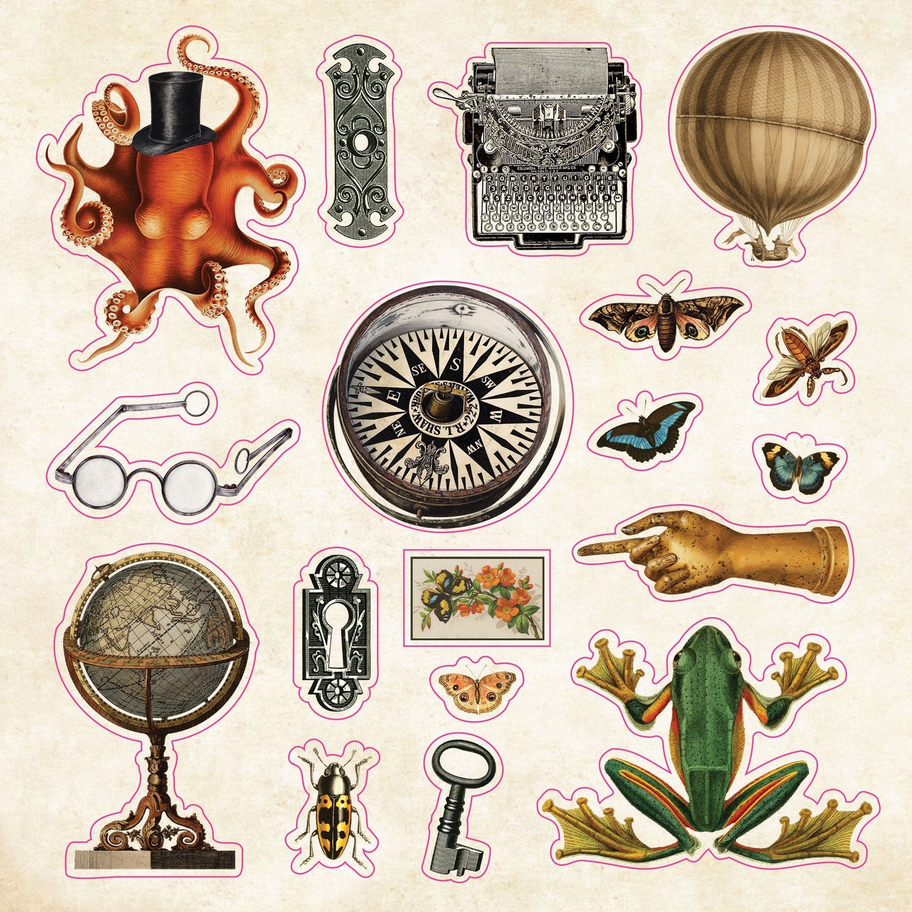 The Sticker Book of Curiosities | An Eclectic Compendium of Vintage Stickers