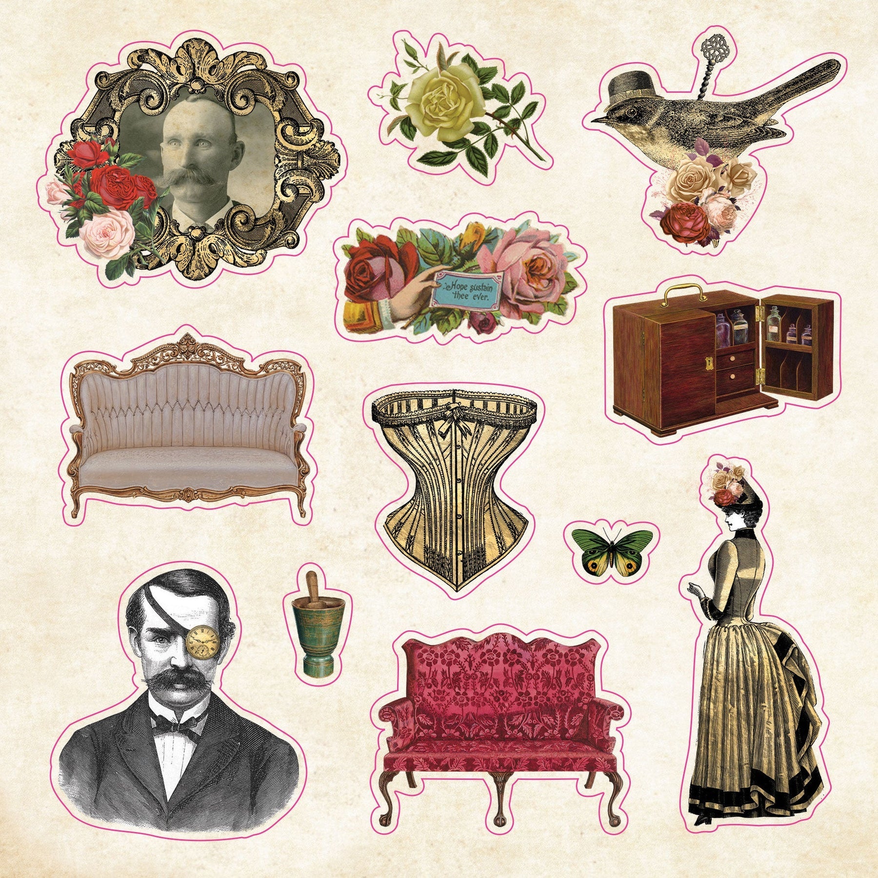 Peter Pauper Press | The Sticker Book of Curiosities