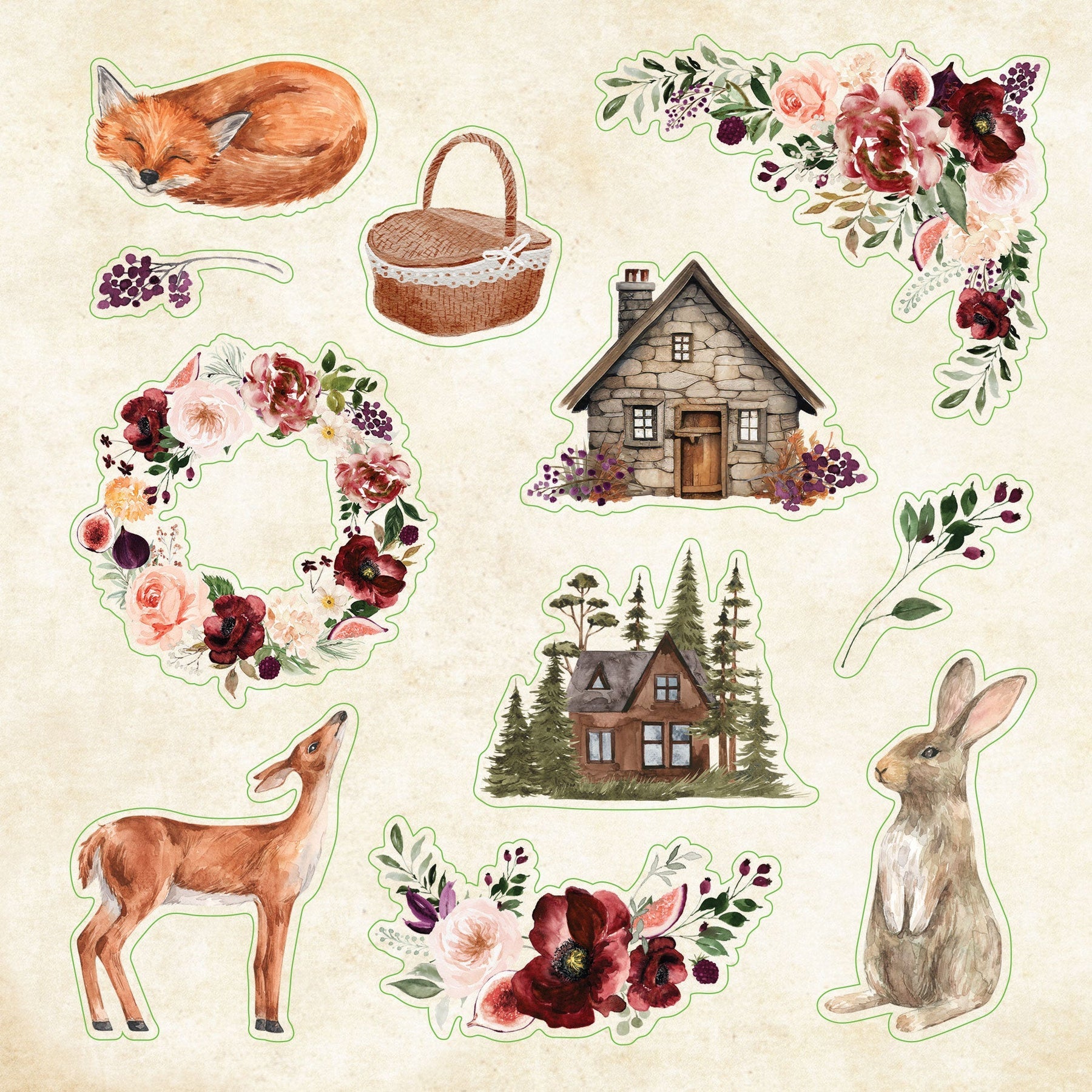 The Simple Life Cottagecore | An Idyllic Collection of Cozy Stickers