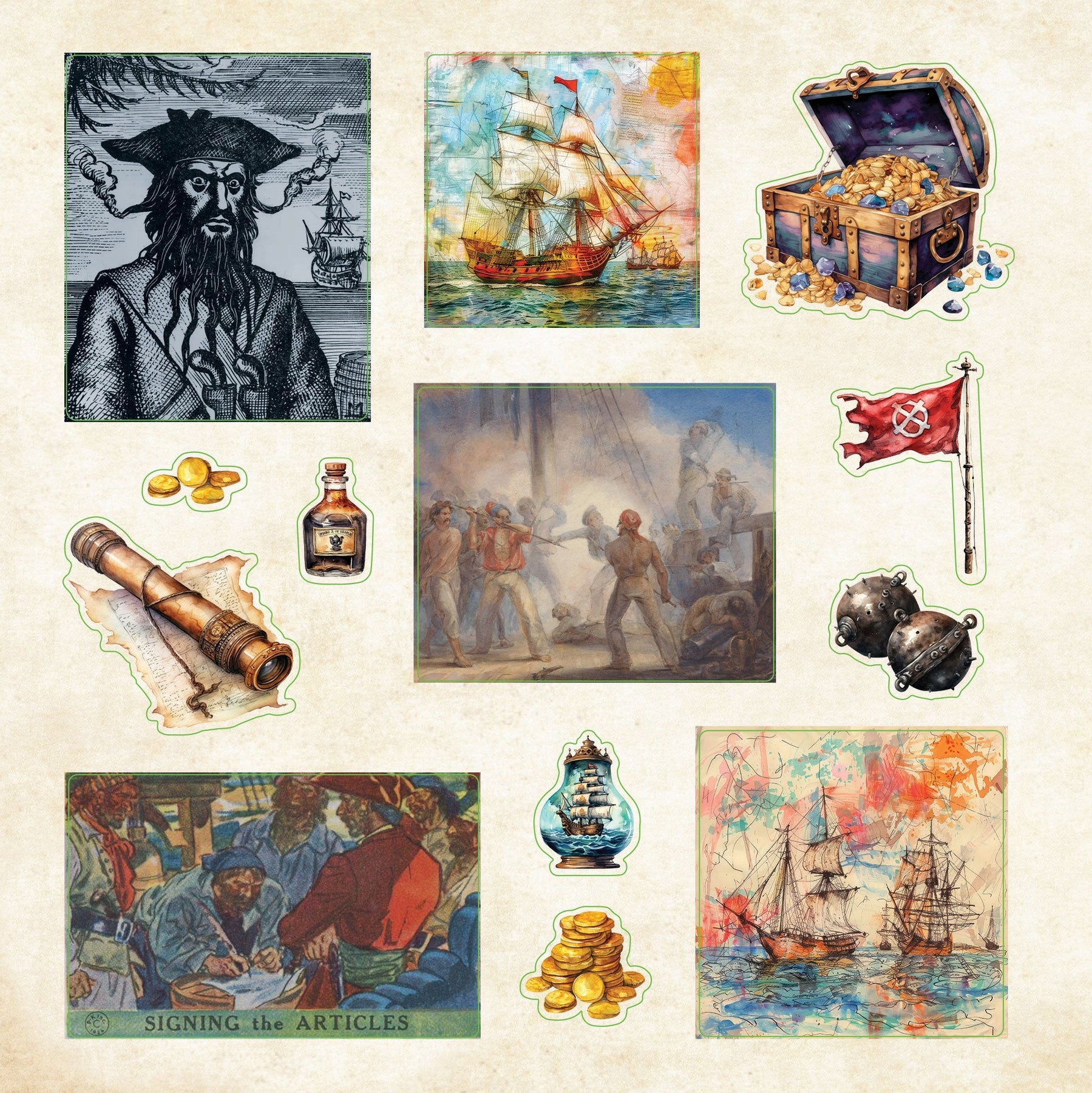Peter Pauper Press | Poseidon's Kingdom Sticker Book