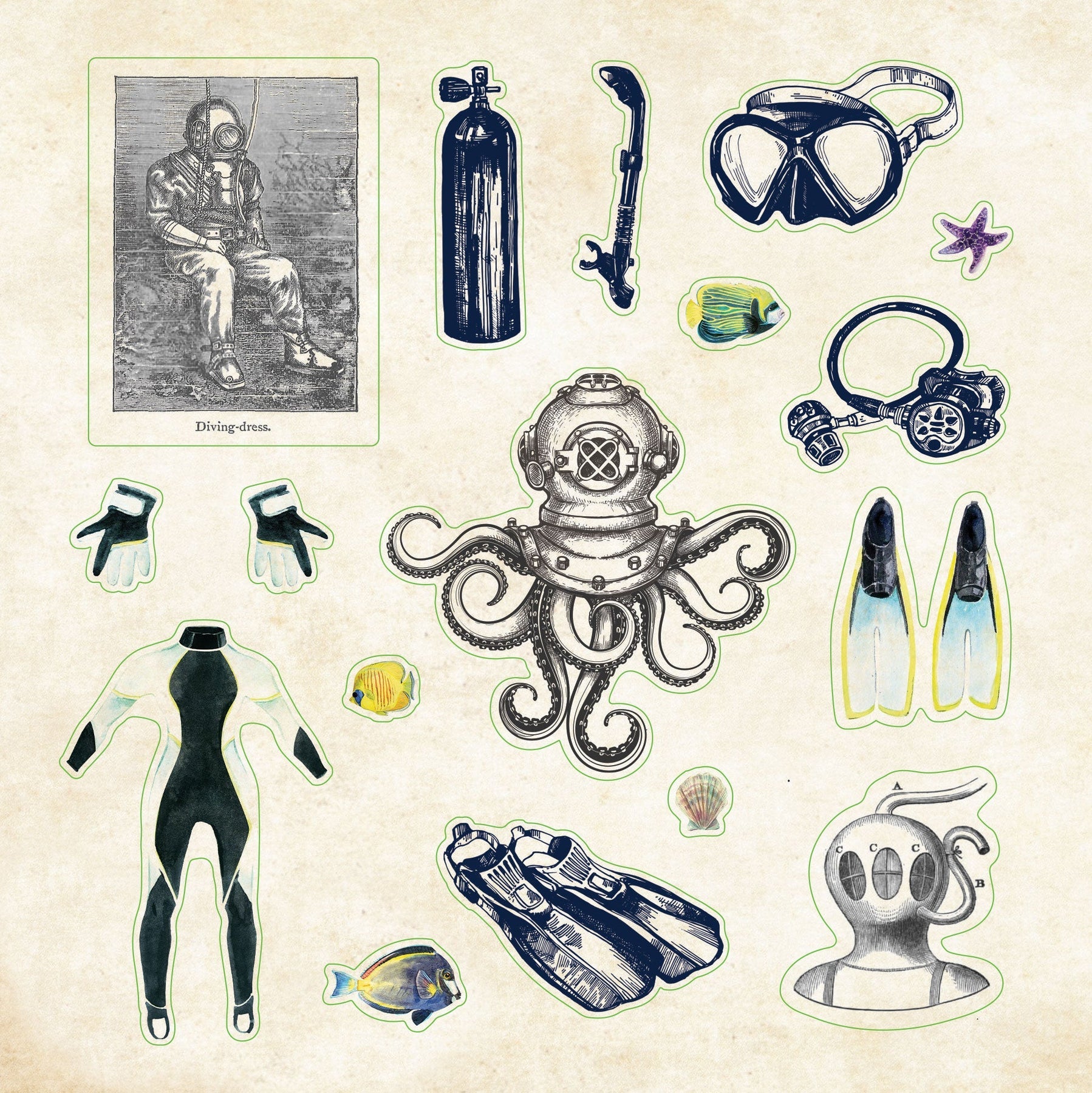 Peter Pauper Press | Poseidon's Kingdom Sticker Book