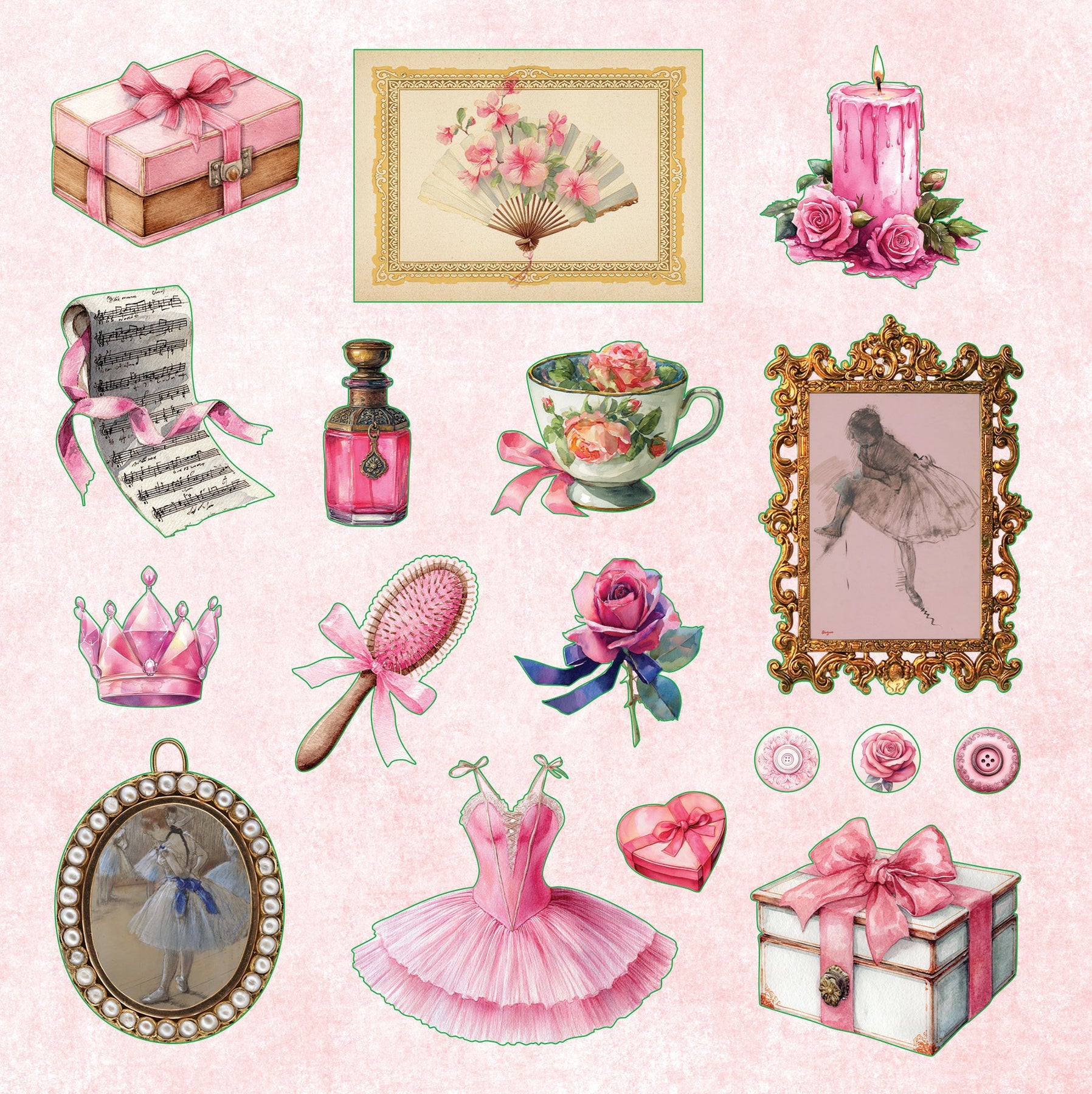 Peter Pauper Press | La Petite Coquette Sticker Book