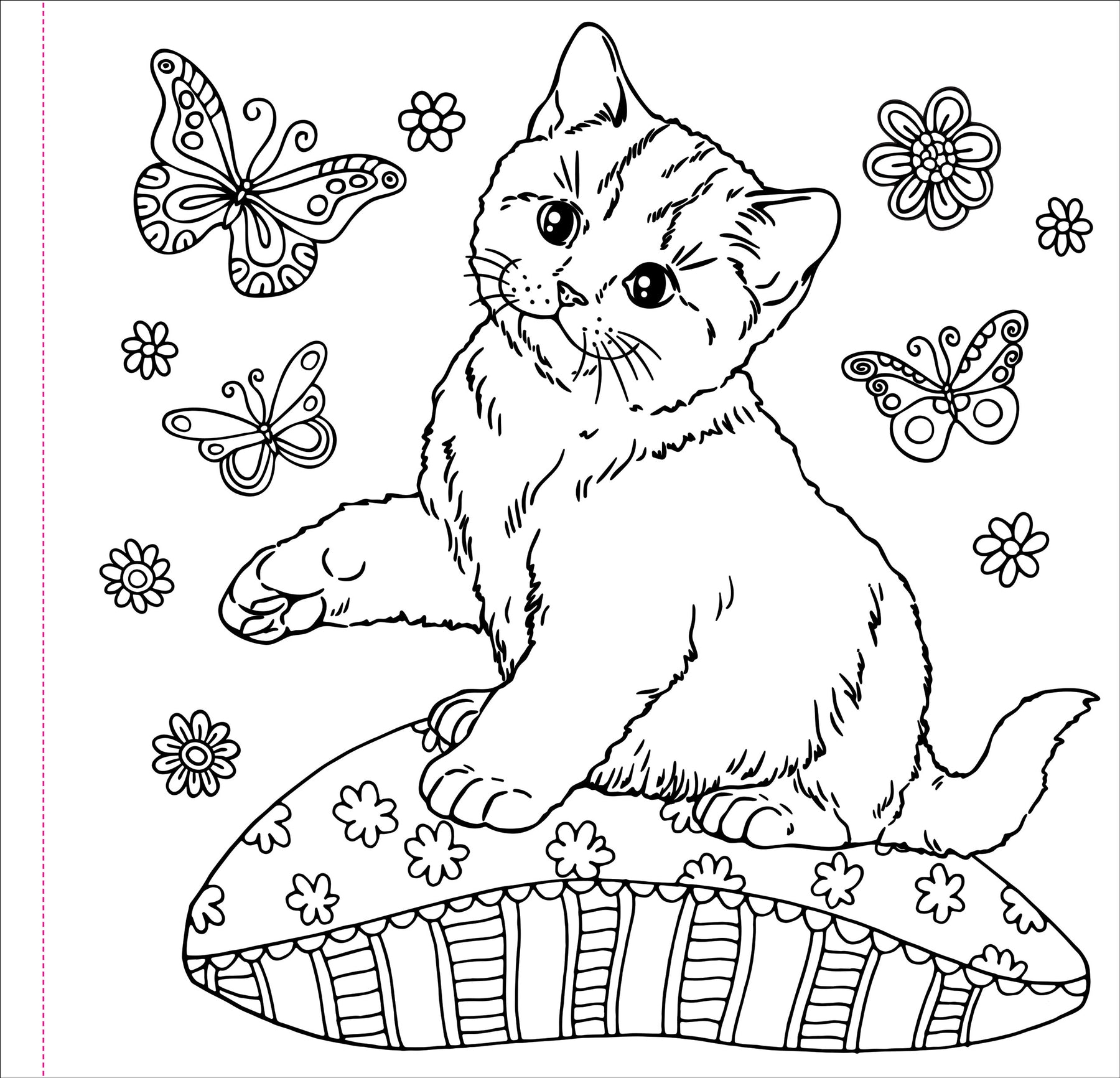 Peter Pauper Press | Cute and Curious Cats Colouring Book