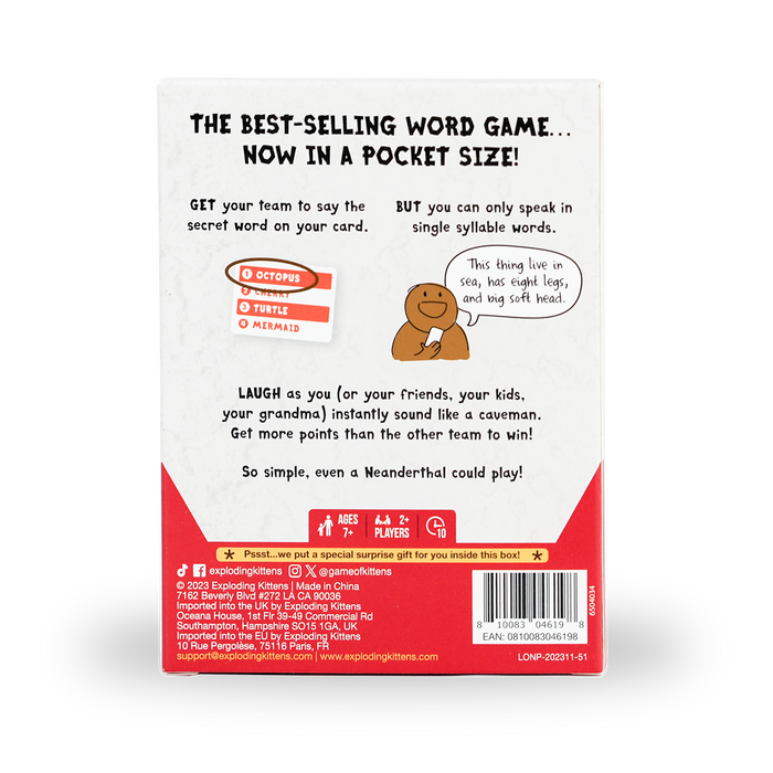Poetry For Neanderthals: Grab & Game Edition