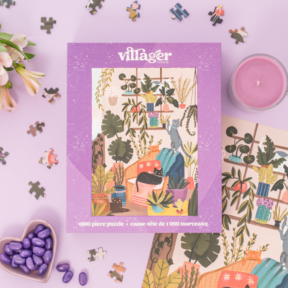 Villager | Balcony Cats 1000-Piece Puzzle