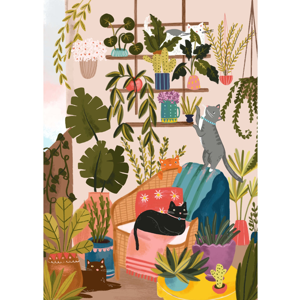 Villager | Balcony Cats 1000-Piece Puzzle