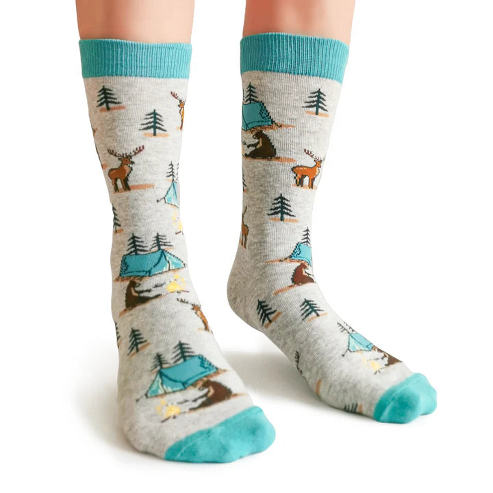 Uptown Sox | Women's Crew Socks | Camping Queen