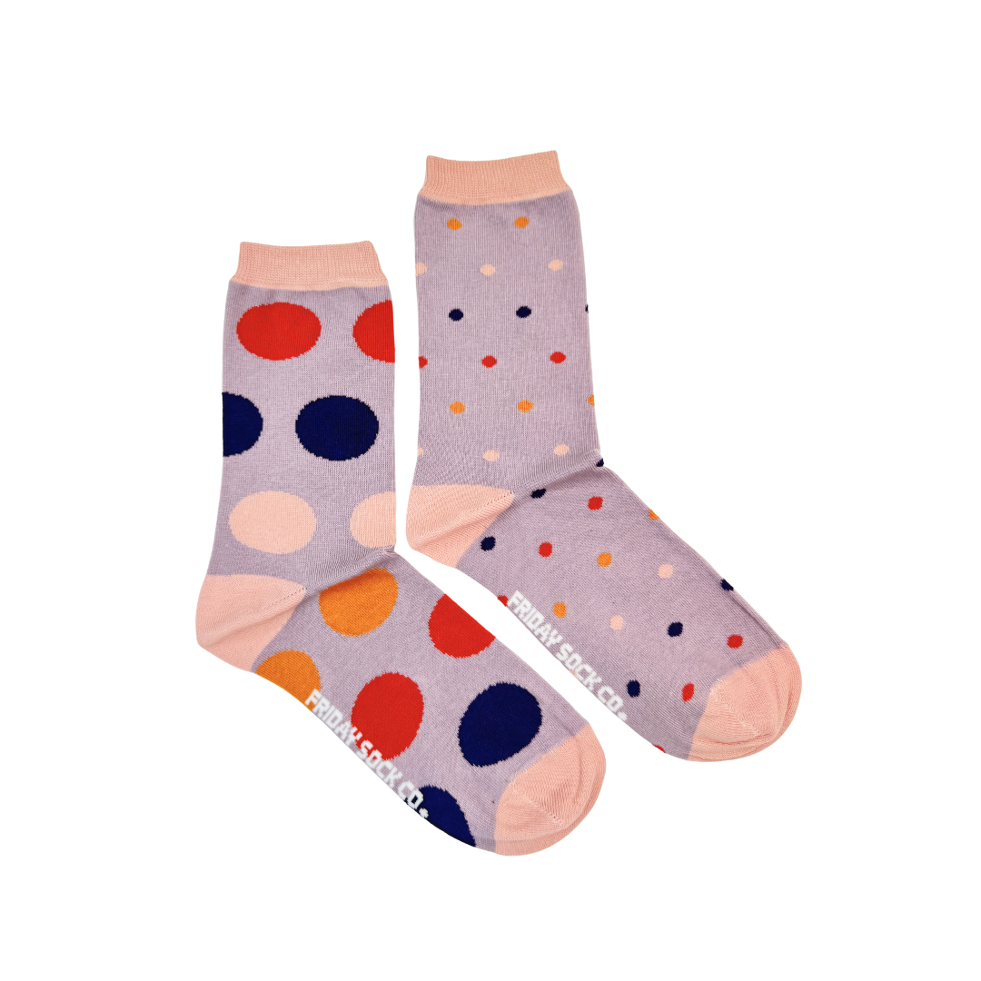 Friday Sock Co. | Women's Socks | Purple Polka Dots