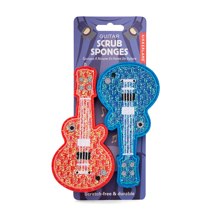 Kikkerland | Guitar Scrub Sponges - Set of 2