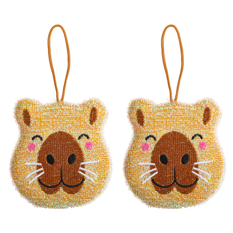 Kikkerland | Capybara Scrub Sponge - Set of 2