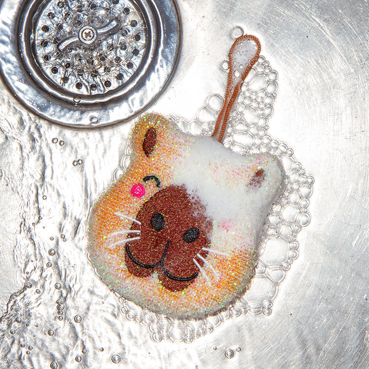 Kikkerland | Capybara Scrub Sponge - Set of 2