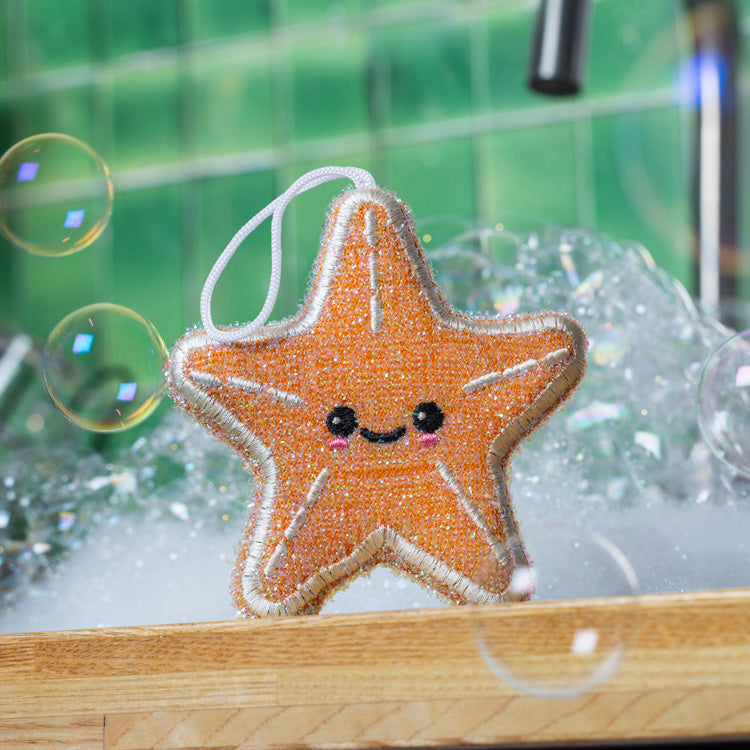 Kikkerland | Starfish Scrub Sponge - Set of 2