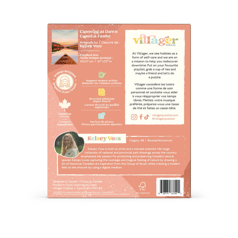 Villager | Canoeing at Dawn 500 Piece Puzzle