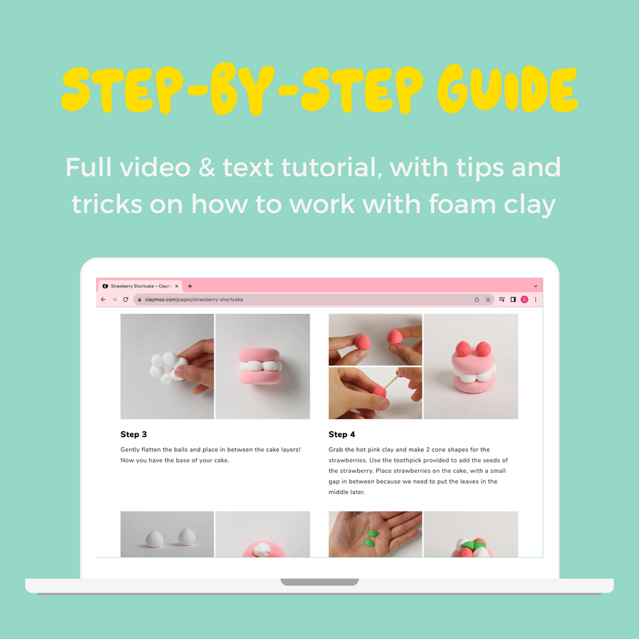Claymoo | Crazy Cacti Air Dry Clay Kit
