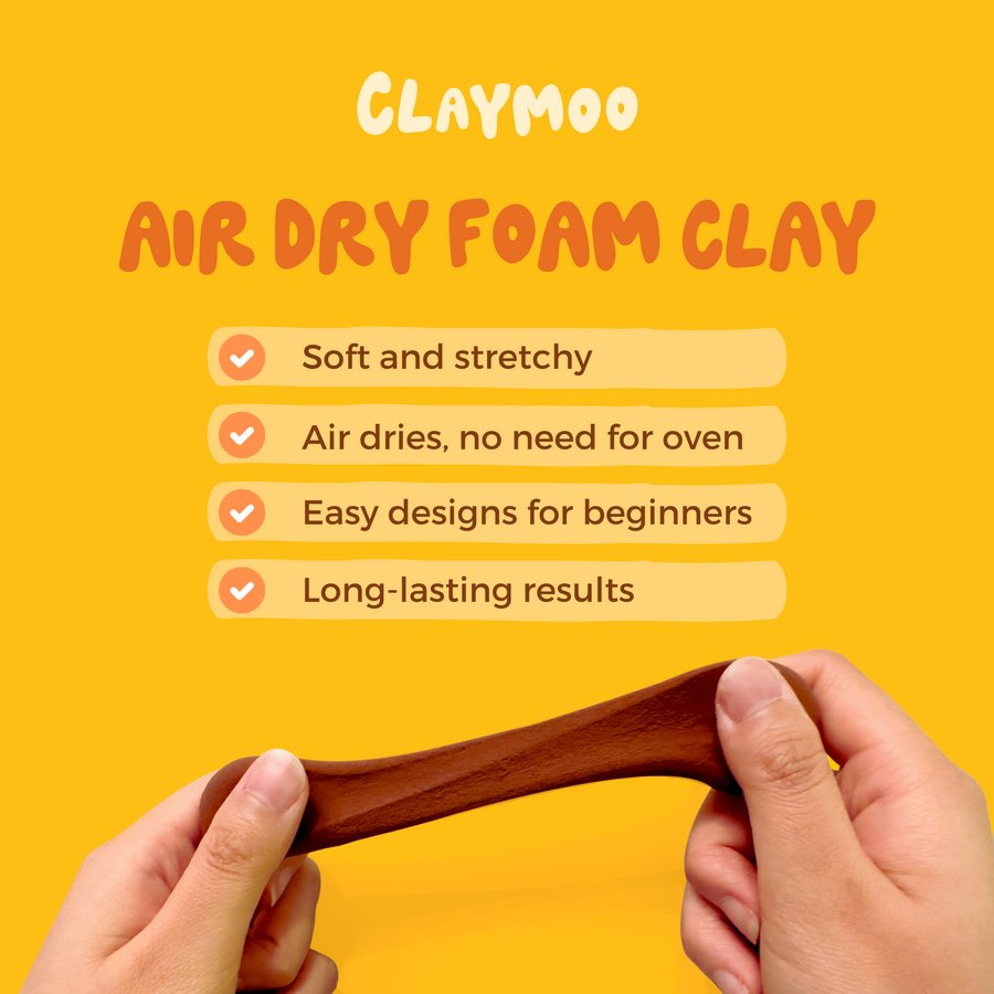 Claymoo | Crazy Cacti Air Dry Clay Kit