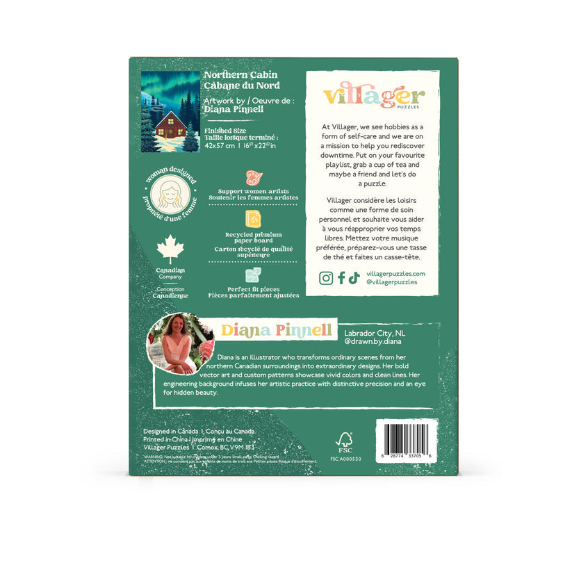 Villager | Northern Cabin 500 piece puzzle