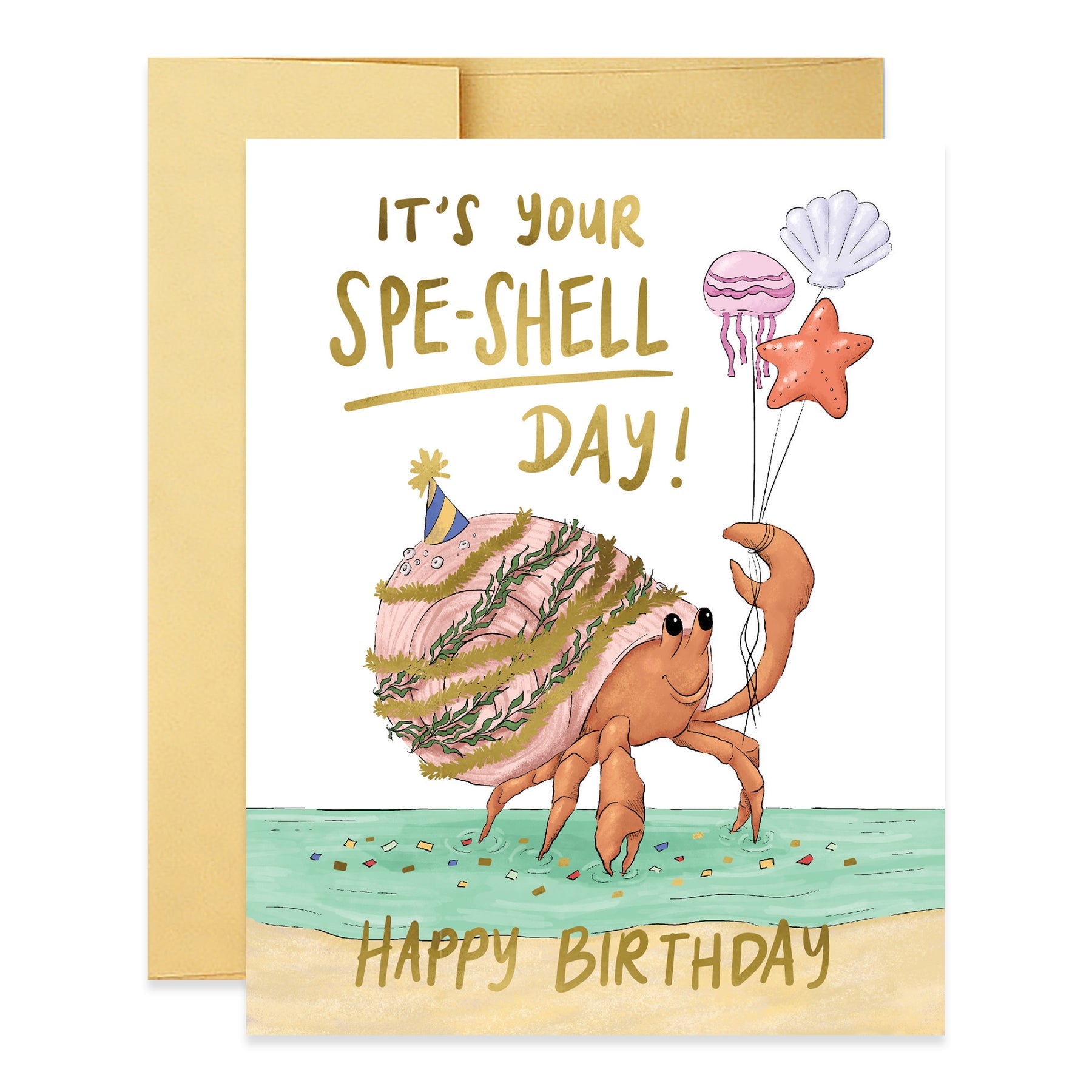 Good Juju Ink | Spe-Shell Day Birthday Card