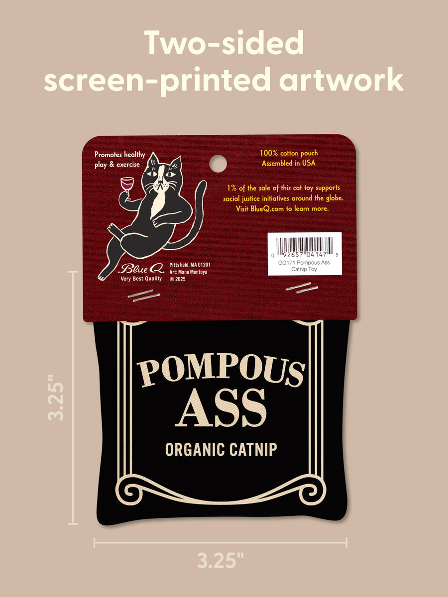 Blue Q | Catnip Toy | Pompous Ass
