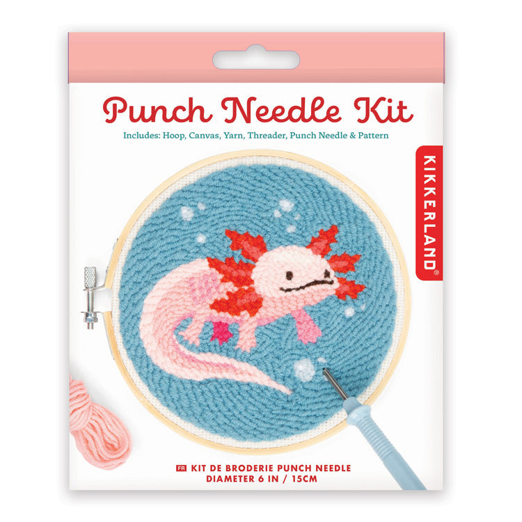 Kikkerland | Axolotl Punch Needle Kit