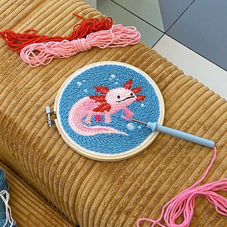 Kikkerland | Axolotl Punch Needle Kit