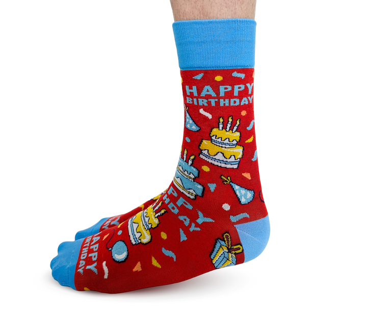 Uptown Sox | Men's Crew Socks | Happy Birthday