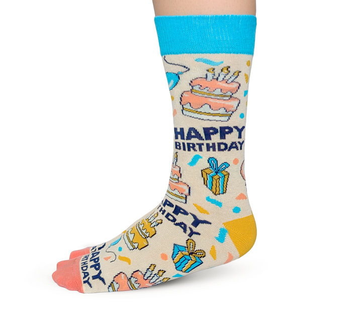 Uptown Sox | Women's Crew Socks | Happy Birthday