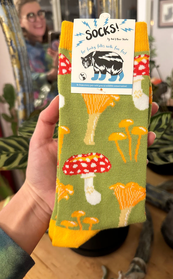 Owl & Bear Studio | Mushroom Socks