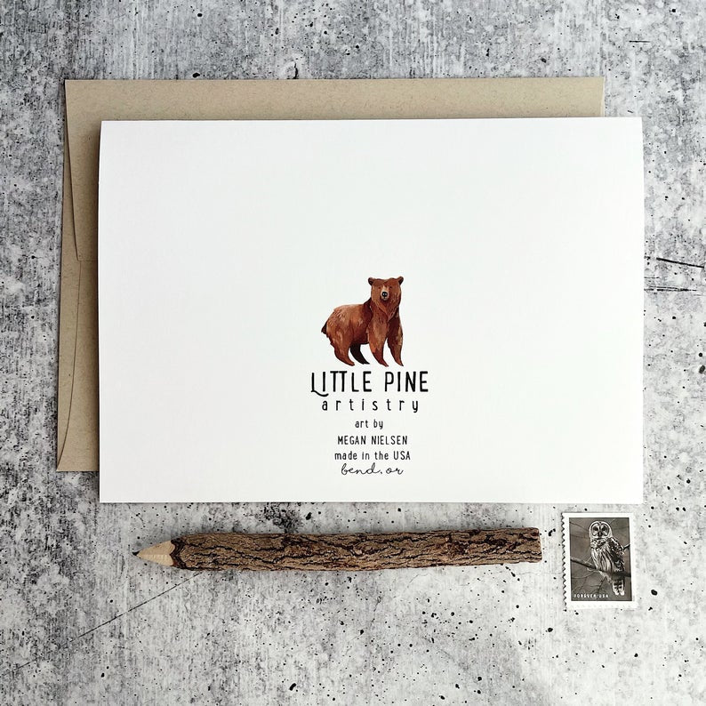 Canyon and Cove Art | Woodland Birthday Card